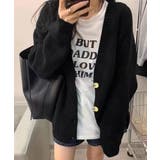 ブラック | ニットカーディガン Vネック 中厚手秋冬 | Miniministore