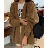 キャメルブラウン | ニットカーディガン Vネック 中厚手秋冬 | Miniministore