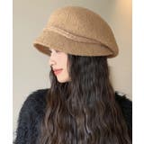 ベージュ | ベレー帽 起毛 ハット レディース 秋冬 | ANGELCLOSET