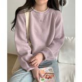 ラベンダー | セーター レディース ボリューム袖 無地 | Miniministore