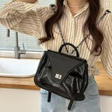 ブラック | スクエアバッグ 可愛い リュックサック | Miniministore