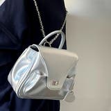 シルバー | スクエアバッグ 可愛い リュックサック | Miniministore