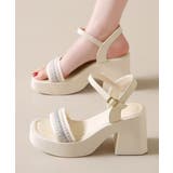 アイボリー | レディース コンフォート チャンキーヒール | SUNSHINE CLOSET