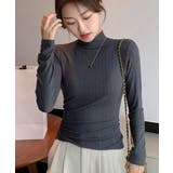 チャコールグレー | 無地インナー レディース カットソー | Miniministore