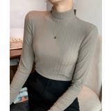 グレイッシュベージュ | 無地インナー レディース カットソー | Miniministore