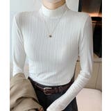 ホワイト | 無地インナー レディース カットソー | Miniministore