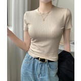 ベージュ | 無地Tシャツ 半袖 レディース 薄手 | ANGELCLOSET