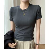 チャコールグレー | 無地Tシャツ 半袖 レディース 薄手 | ANGELCLOSET