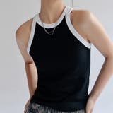 ブラック | タンクトップ ロング丈 配色 ストリート | Miniministore