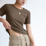 ブラウン | 無地Tシャツ 半袖 レディース 8色 | ANGELCLOSET