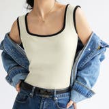 アイボリー | タンクトップ スクエアネック 韓国 夏服 | Miniministore