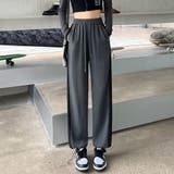 ダークグレー | セミワイドパンツ ジョガーパンツ 韓国 | Miniministore