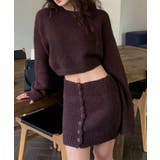 ボルドー | ニットセットアップ セーター スカート | Miniministore