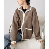 ブラウン | カーディガン 編みニット レディース | Miniministore