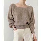 モカ | ニットトップス レディース 無地 | Miniministore