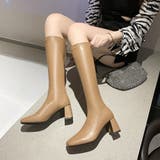 ベージュ | ロングブーツ ブーツ 合皮 韓国 | Miniministore