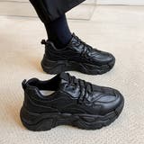 ブラック | ダッドスニーカー レディース ボリューム | Miniministore