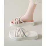 アイボリー | ストラップサンダル レディース 厚底 夏 | Miniministore