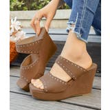 キャメル | ウエッジソール 厚底サンダル 美脚 夏靴 | Miniministore
