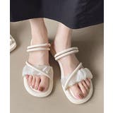 ホワイト | ミュールサンダル 美脚 サマーサンダル | Miniministore