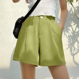 イエローグリーン | ショートパンツ ハイウエスト 細見え 夏 | Miniministore