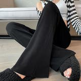 ブラック | セミフレアパンツ レギンス 細身 韓国 | Miniministore