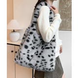 グレー | トートバッグ レディース ファーバッグ | ANGELCLOSET