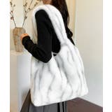ホワイト | トートバッグ レディース ファーバッグ | ANGELCLOSET