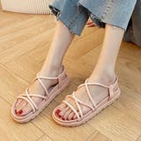 薄ピンク | ストラップサンダル レディース 夏 | Miniministore
