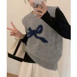 グレー | ニットベスト レディース ニットジレ | Miniministore