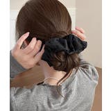 ブラック*リボン | シュシュ ヘアゴム リボン柄 ハート柄 | SUNSHINE CLOSET