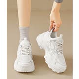 ホワイト | 厚底メッシュスニーカー 美脚 韓国風靴黒 | Miniministore