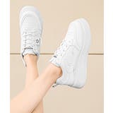 ホワイト | スニーカー レディース 厚底ボリューム靴 | Miniministore