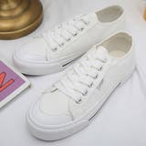 ホワイト | キャンバススニーカー レディース ローカット | Miniministore