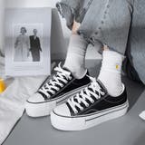 ブラック | スニーカー レディース 厚底 | Miniministore