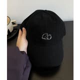ブラック | ベースボールキャップ 刺しゅうレディース | SUNSHINE CLOSET