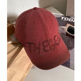 ワインレッド | ベースボールキャップ 英字ロゴ 小顔 | SUNSHINE CLOSET