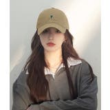 ベージュ | キャップ 小顔 刺しゅうロゴ 韓国風 | SUNSHINE CLOSET