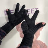 ブラック | ホールタッチ ニットグローブ 全9色 | Miniministore