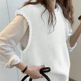 ホワイト | ニットベスト レディース ニットジレ | Miniministore
