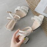 アイボリー | サンダル レディース 韓国 オルチャン | Miniministore