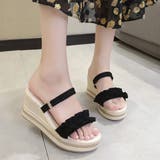 ブラック | 厚底サンダル レディース 夏 | Miniministore