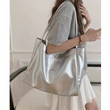 シルバー | PUトートバッグ レディース A4 | Miniministore