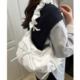 ホワイト | ショルダーバッグ 3way リボンバッグ | SUNSHINE CLOSET