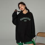 ブラック | 英字ロゴパーカー レディース 韓国 | SUNSHINE CLOSET