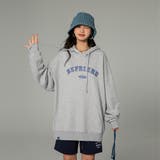 グレー | 英字ロゴパーカー レディース 韓国 | SUNSHINE CLOSET