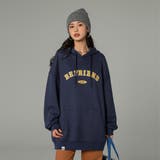 ネイビー | 英字ロゴパーカー レディース 韓国 | SUNSHINE CLOSET
