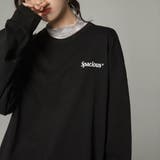 ブラック | 英字ロゴスウェット レディース 韓国 | ANGELCLOSET