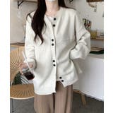 アイボリー | ニットカーディガン レディース アウター | Miniministore