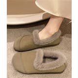 ベージュ | モカシン レディース 裏起毛 冬靴 | Miniministore